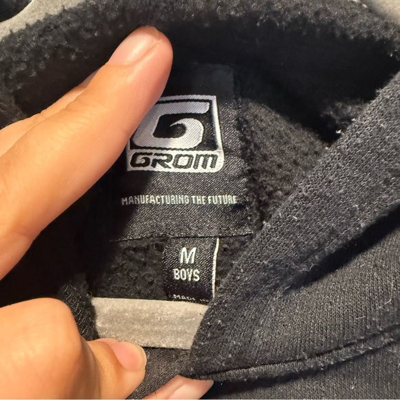 Boy’s Medium Grom & Co Hoody Black - Picture 4 of 4